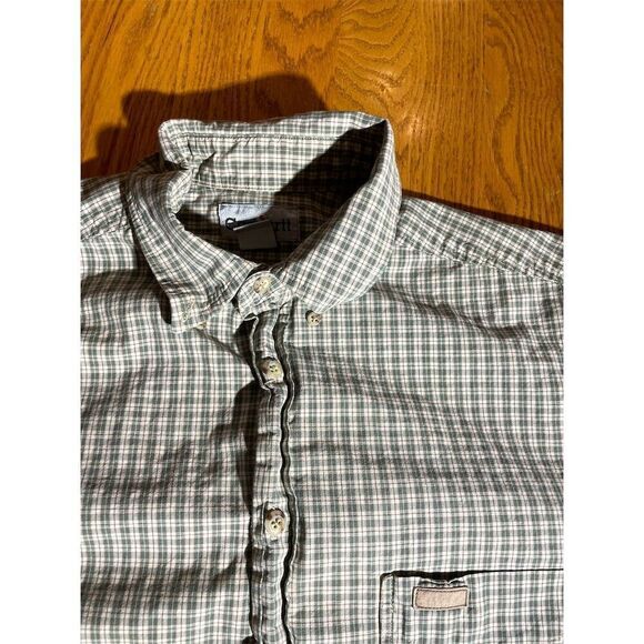 Carhartt Men's Plaid Short Sleeve Button-Up Shirt Size L Multicolor - Picture 5 of 9